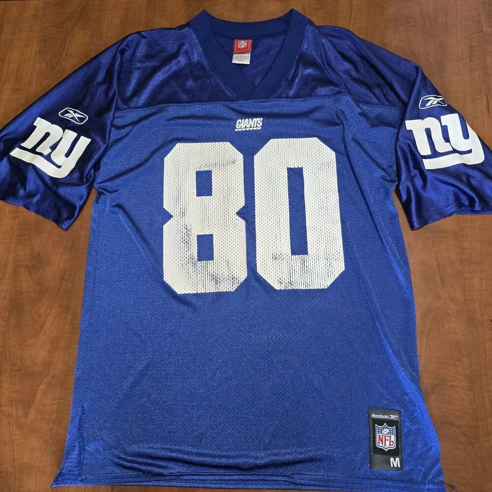 Reebok Vintage Y2K NFL New York Giants Jeremy Shockey Nylon Jersey M